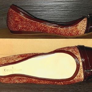 Brand new still in the box Cole haan reesa chestnut flat shoes, Nike Air inside